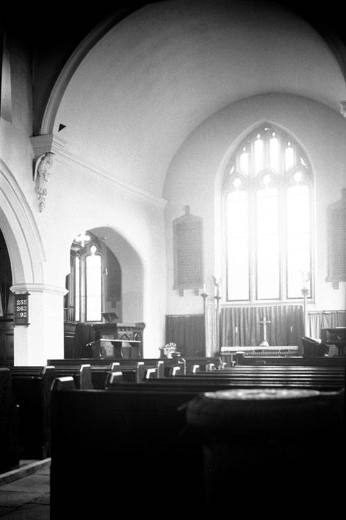 St Benedict's chancel and Tudor arch 23.03.1938